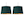 Dark green cotton with gold inner detail