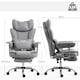 image 7 of HOMCOM Office Chair, High Back Leathaire Desk Chair for Home, Grey | Grey | One Size