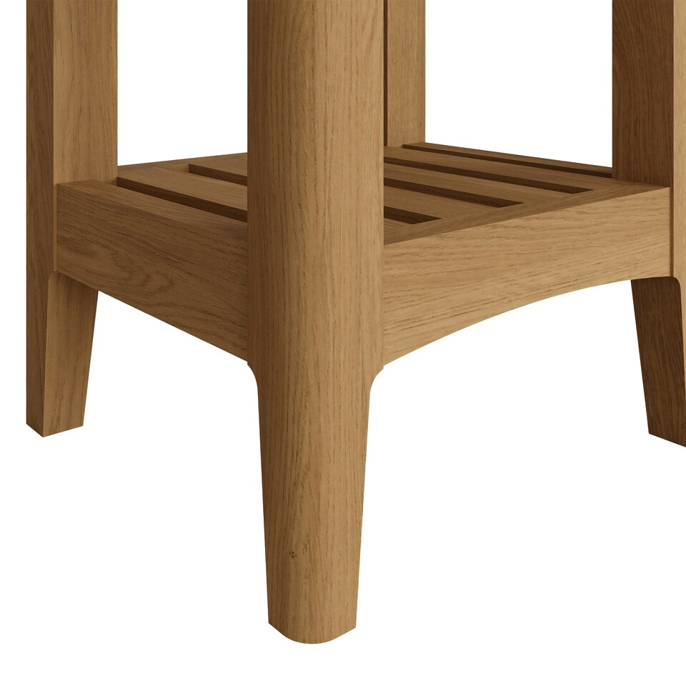 image 1 of Newark Ash 1 Drawer Slim Bedside