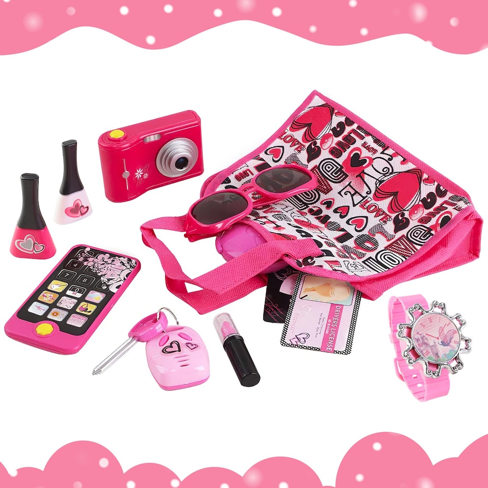 image 1 of Vanity Handbag Beauty Set for Girls Styling Set