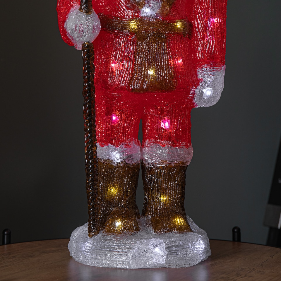 image 1 of 65cm Light up Acrylic Christmas Nutcracker Decoration with 80 White LEDs