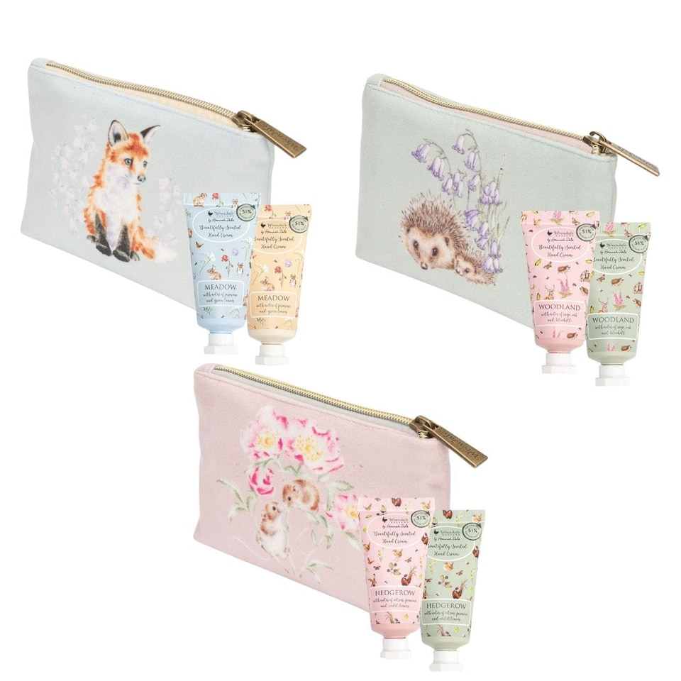 image 1 of Wrendale Designs Mini Hand Cream Gift Pouch - Choice of Woodland, Hedgerow or Meadow
