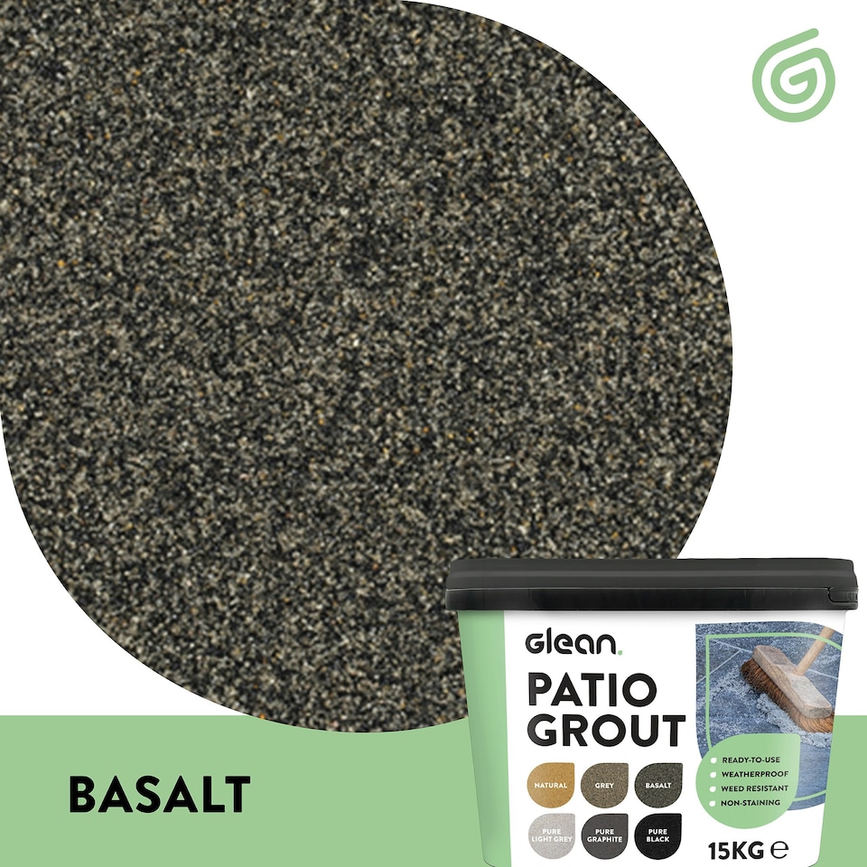 image 1 of Glean Patio Grout - Basalt - 15kg