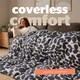 image 6 of Silentnight Coverless 10.5 Tog Duvet and Pillowcase Set, Leaf Print Blue | Single