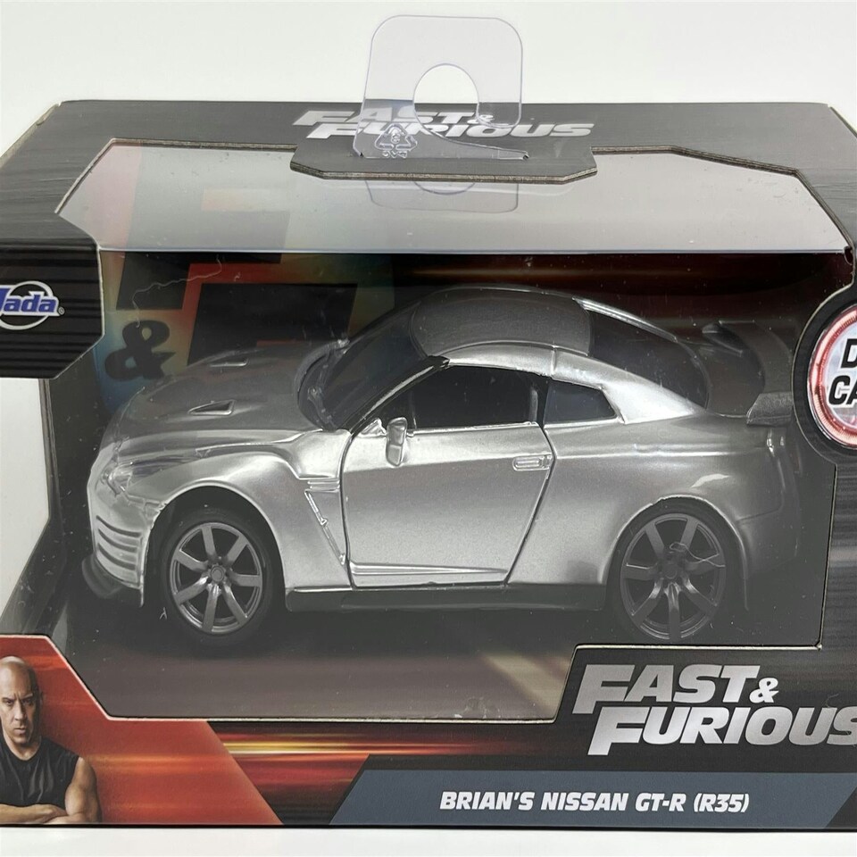 image 1 of Fast and Furious Brians Nissan GT-R R35 Silver 1:32 Scale Jada 97383