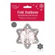 image 1 of Snowflake Christmas Giant Foil Balloon 57X51Cm