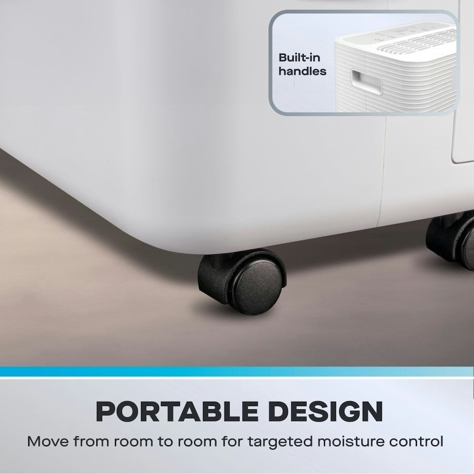 image 1 of Daewoo 12L Dehumidifier with Laundry Mode, Quiet & Continuous Drain