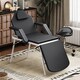 image 2 of HOMCOM Portable Massage Table, 3 Section Adjustable Beauty Bed, Foldable Massage Bed with Face Hole, Recliner Chair with Removable Headrest and Armrests for Spa, Lash, Tattoo, Black | Black