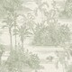 image 1 of Muriva Eden Collection Tropical Toile Wallpaper - Olive - 10m x 53cm