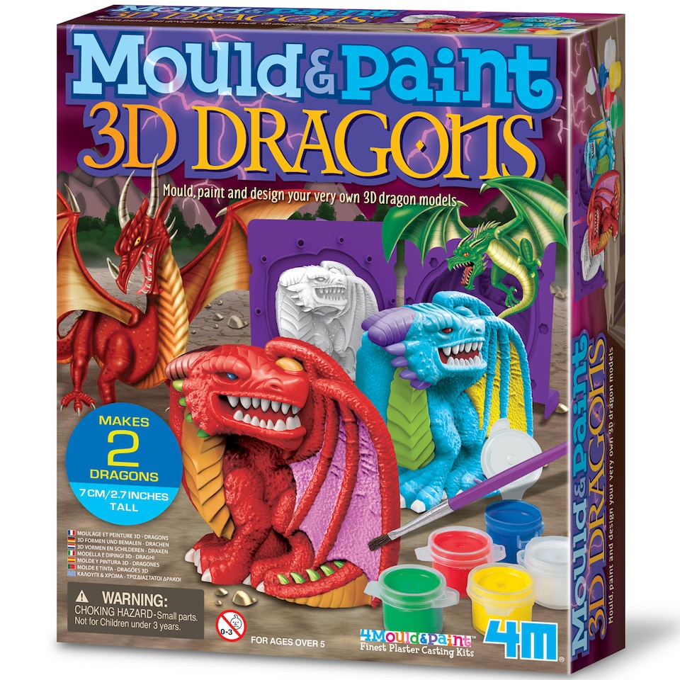 image 1 of Mould & Paint - 3D Dragons