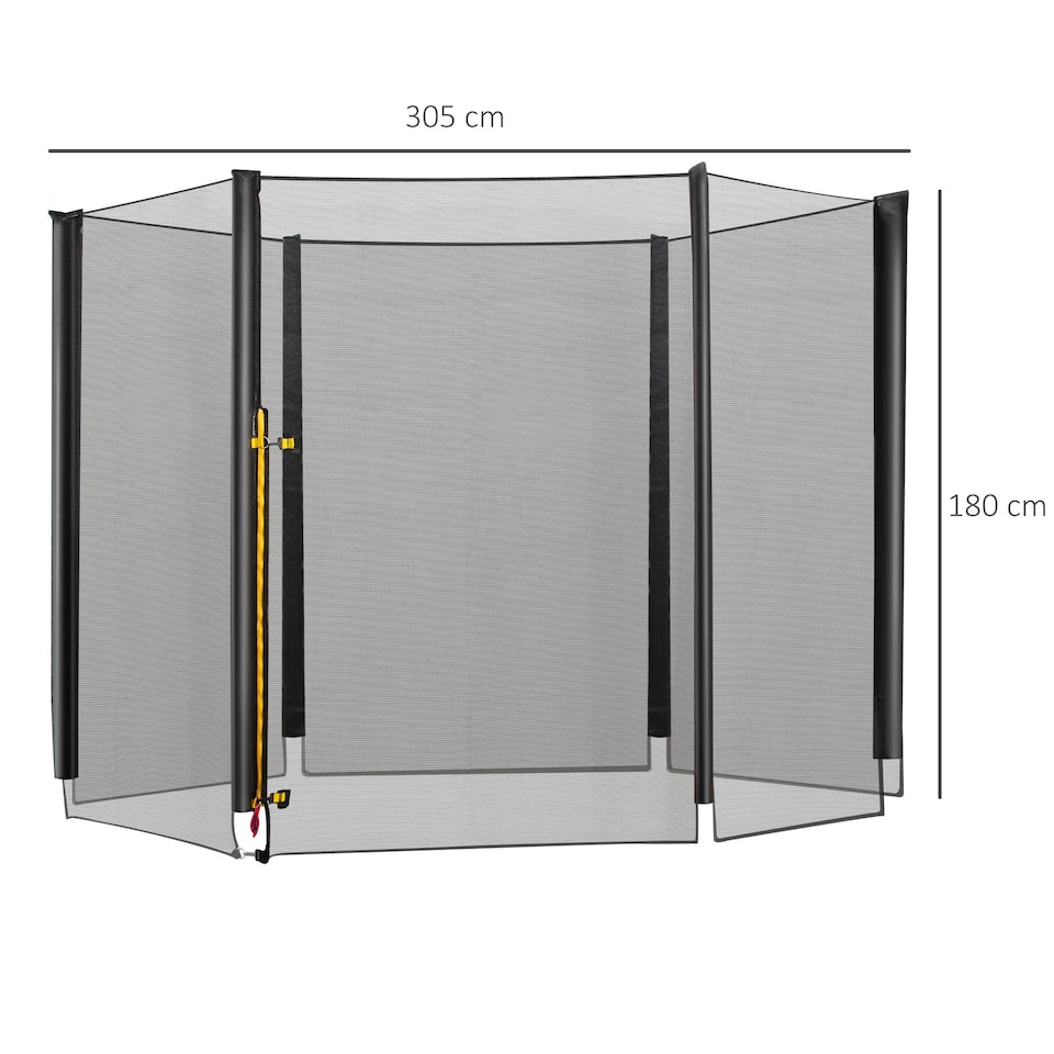 image 1 of HOMCOM 10FT Replacement Safety Trampoline Net Enclosure Surround Outdoor Sports
