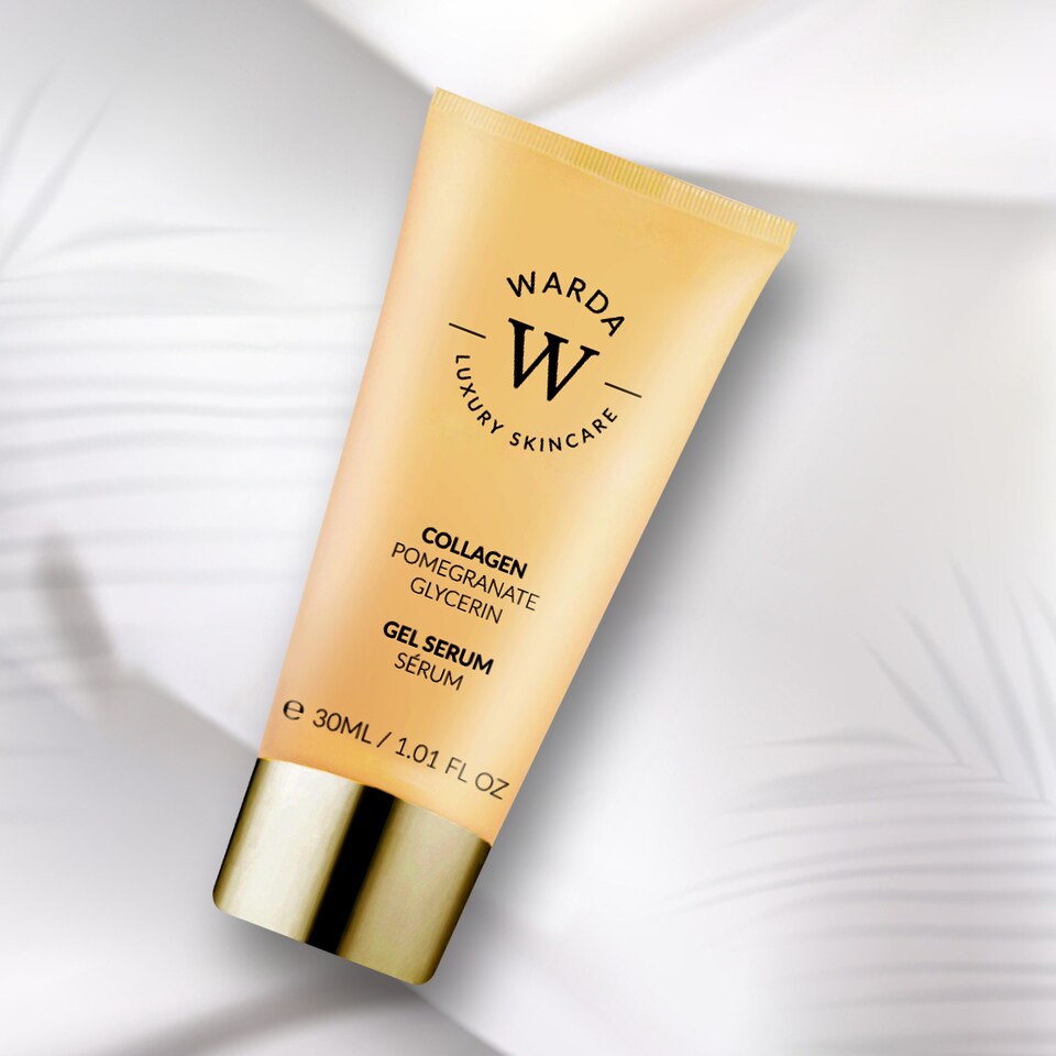 image 1 of Warda Luxury Skincare Skin Glow Boost Vitamin C Gel Serum 30ml + Skin Lifter Boost Collagen Gel Serum 30ml