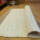 image 2 of Hush Hand Loomed Soft Rug in Muted Colours - Cotton - L75 x W120 cm - White White