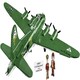 image 2 of Boeing B17G "Flying Fortress" brick plane model - COBI 5750- 1210 bricks