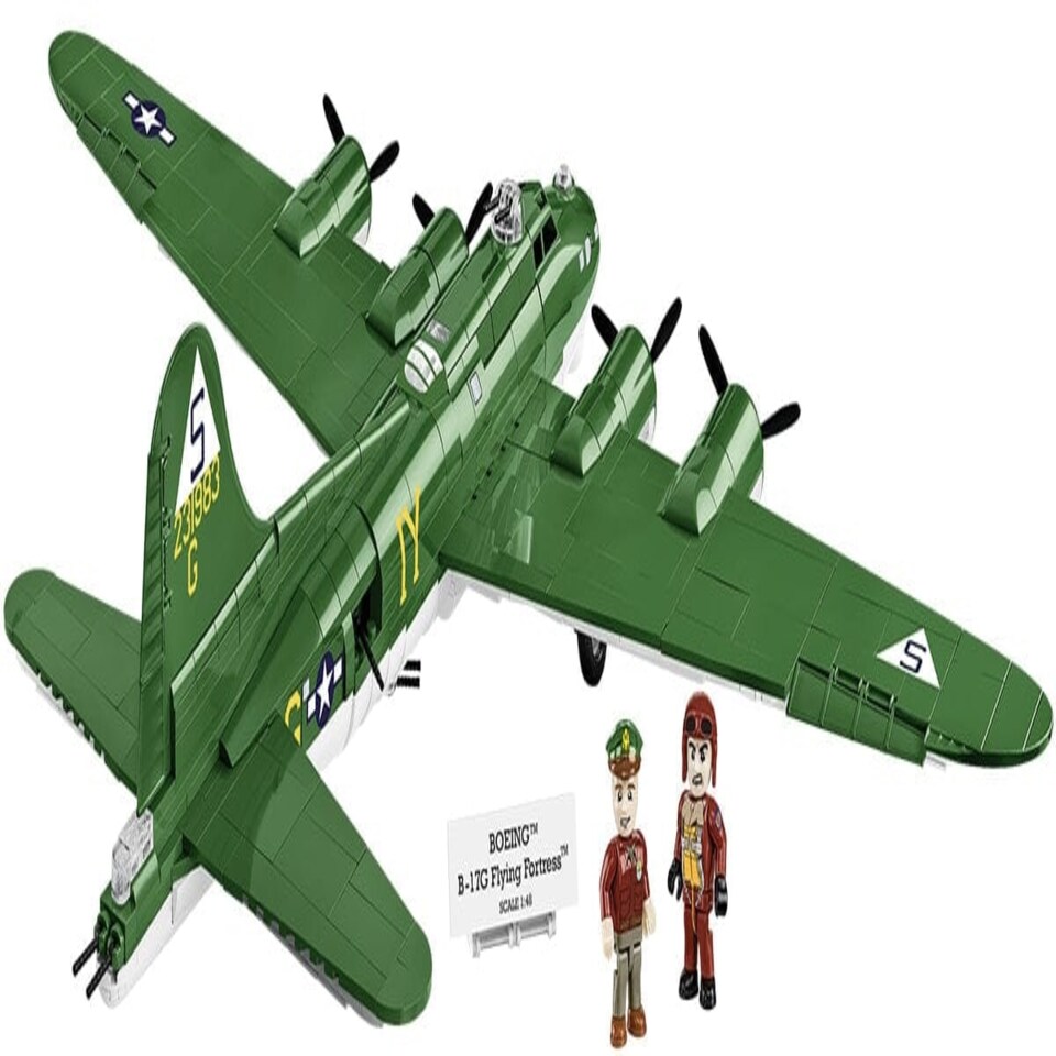 image 1 of Boeing B17G "Flying Fortress" brick plane model - COBI 5750- 1210 bricks