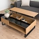 image 5 of Azalea Lift Up Coffee Table in Black & Oak