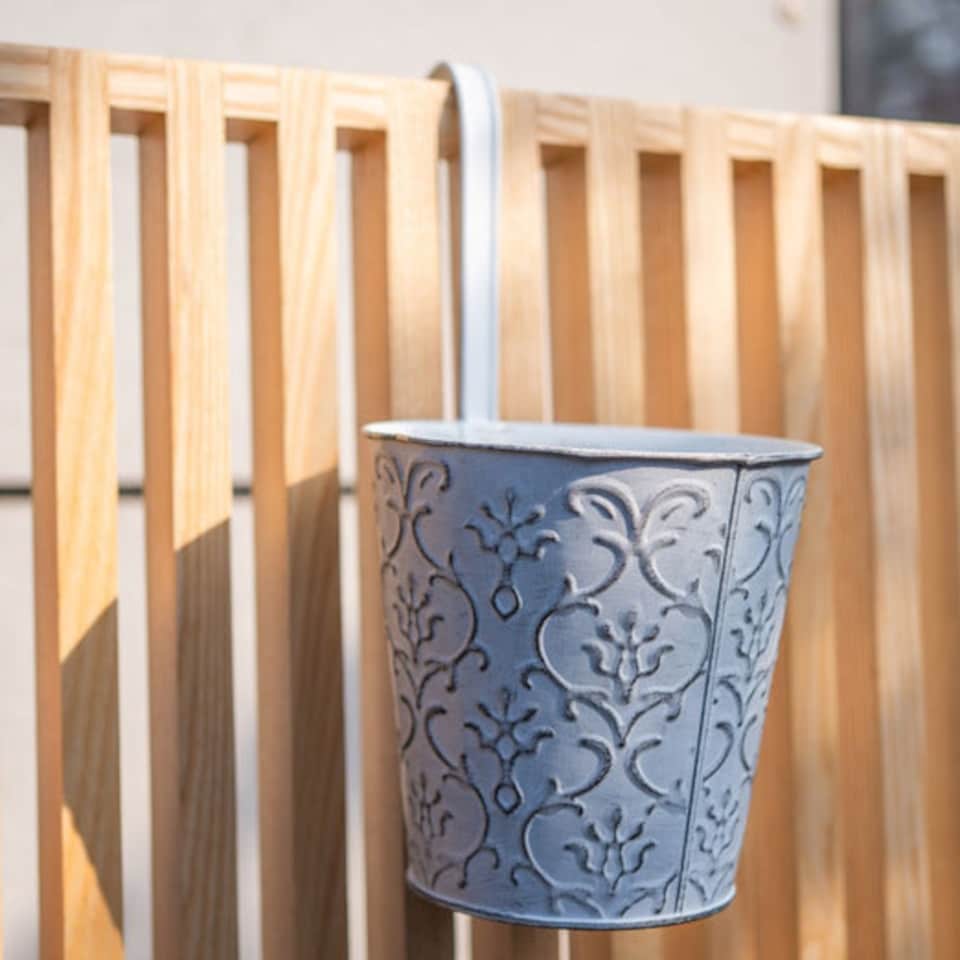 image 1 of FabFinds Floral Over Fence Plant Pot 14.5cm 3 Pack