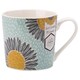 image 2 of English Tableware Company Artisan Flower Floral Mug-Blue with Yellow Flower