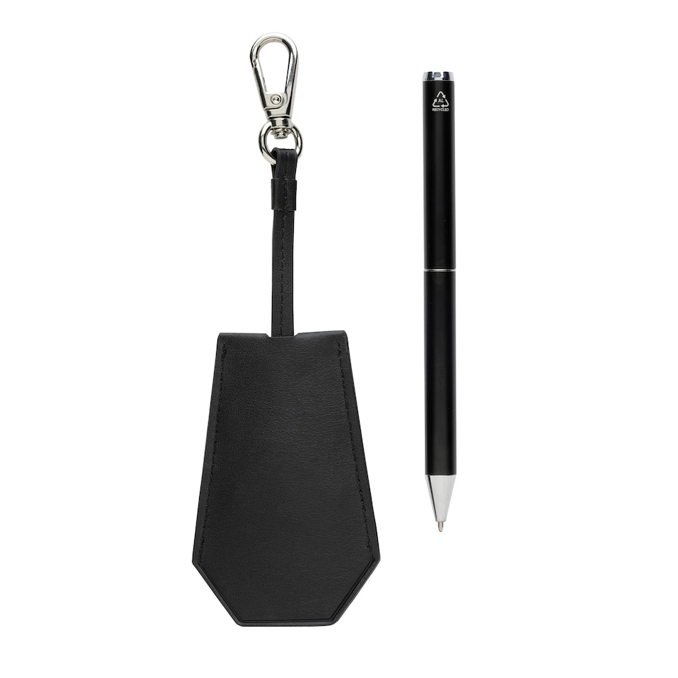 image 1 of Swiss Peak Tula Recycled PU Pen Set - Black - One Size