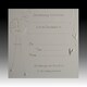 image 5 of Pack of 10 Christening Bow Luxury Card Invitations with Envelopes - White & Silver