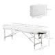 image 9 of HOMCOM Portable PVC Massage Table Beauty Therapy Couch Bed Spa Aluminum White