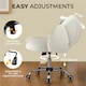 image 6 of Yaheetech Leisure Upholstered Desk Chair with Cloud-Shaped Backrest