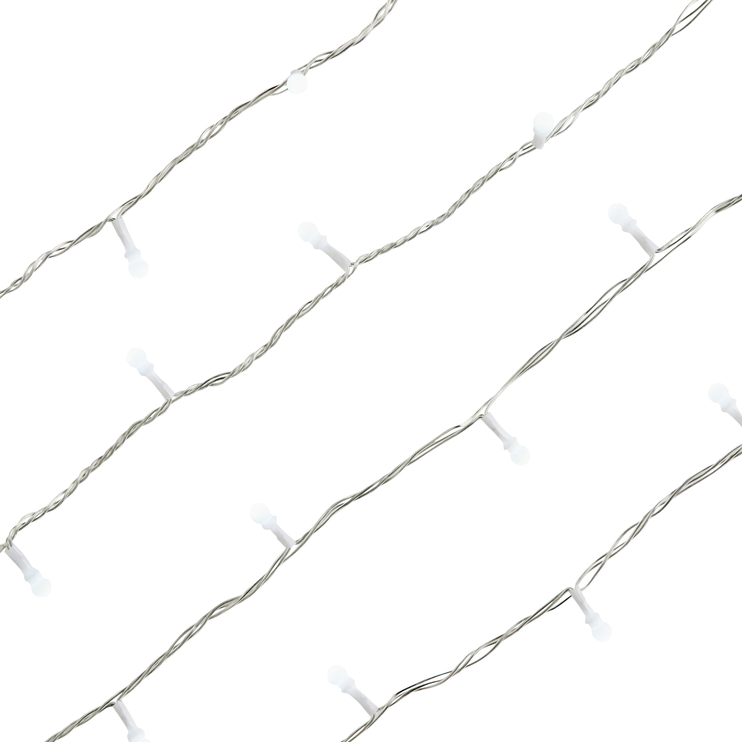 ValueLights 240 Cool White Bubble String Christmas Lights | Black