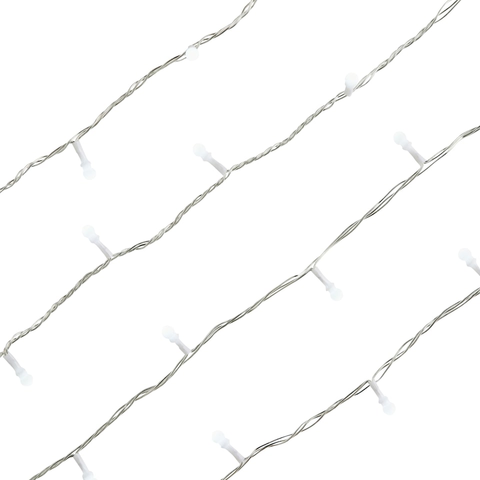 image 1 of ValueLights 240 Cool White Bubble String Christmas Lights | Black