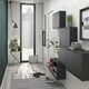 image 5 of Shoes Shoe Cabinet 2 Flip Down Doors and 1 layer in Matt Black
