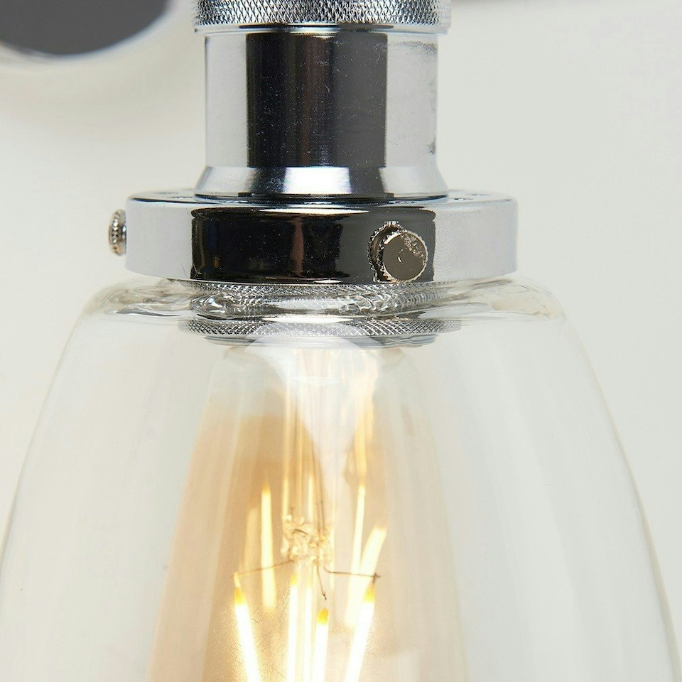 image 1 of ValueLights Ezrah Pair of Silver Indoor Wall Lantern