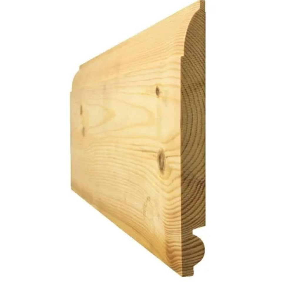 PACK OF 5 (Total 5 Units) - 20.5mm MT Redwood Torus/Ovolo Skirting 25mm x 125mm (act size 20.5mm x 120mm)x 4200mm