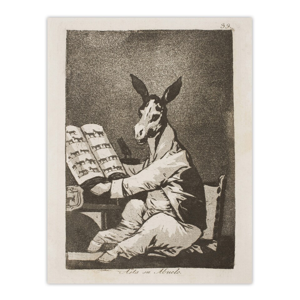 image 1 of And so was his grandfather Francisco Goya Huge Wall Art Print 18X24 In