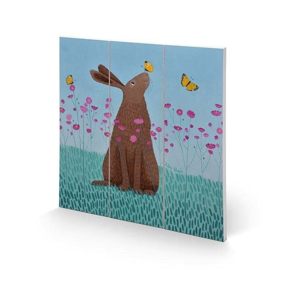 AILSA BLACK (BUTTERFLY BARTERING) SQUARE WOOD - WOOD PANEL