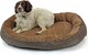 image 4 of Actiaspet Jute Orthopaedic Soft Dog Bed - 40mm Massage Foam Cushion with Fleece Lining & Non Slip Base (Brown, X Large)