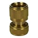 image 3 of Brass Garden Hose Quick Connector 1/2" Female Pipe Built in Auto water Stop
