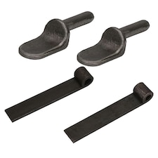 Tailgate Tailboard Hinge Trailer Truck Dropside Pins Strap Weld On 2 Pack Silver