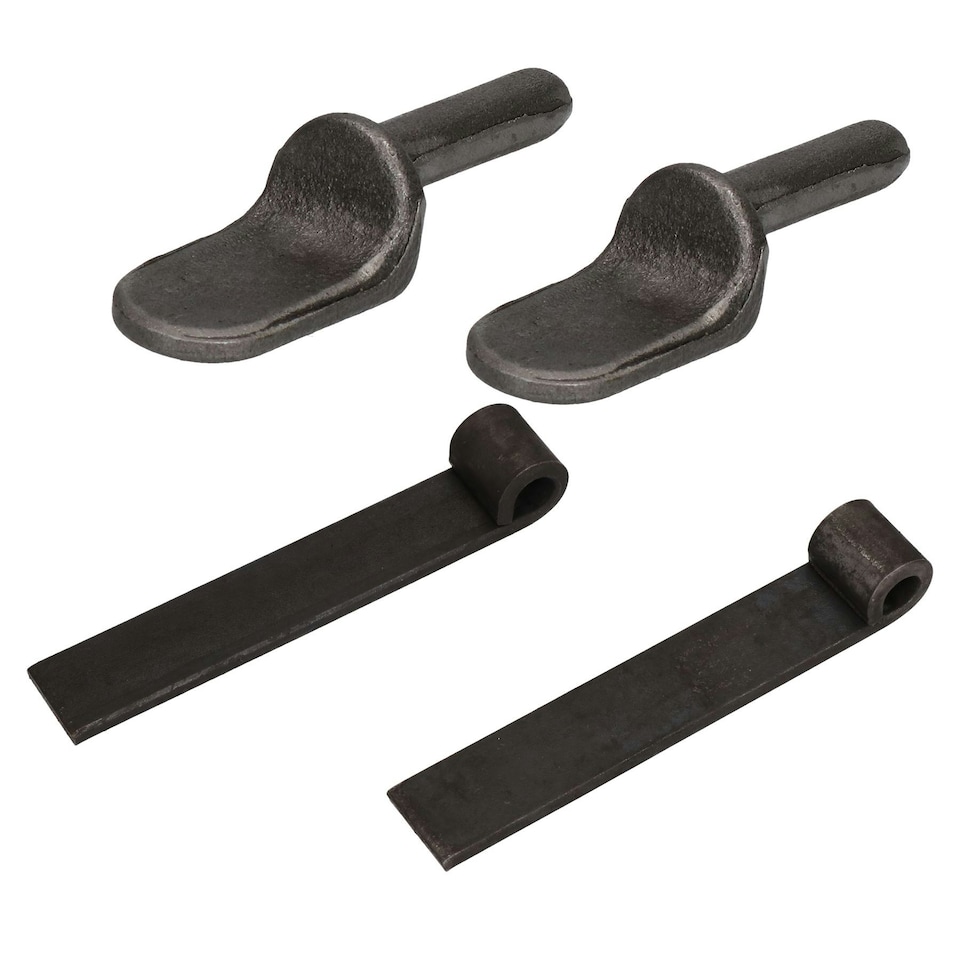 Tailgate Tailboard Hinge Trailer Truck Dropside Pins Strap Weld On 2 Pack Silver