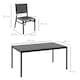 image 7 of Outsunny 7 Piece Garden Dining Set with Breathable Mesh Seat, Aluminium Top