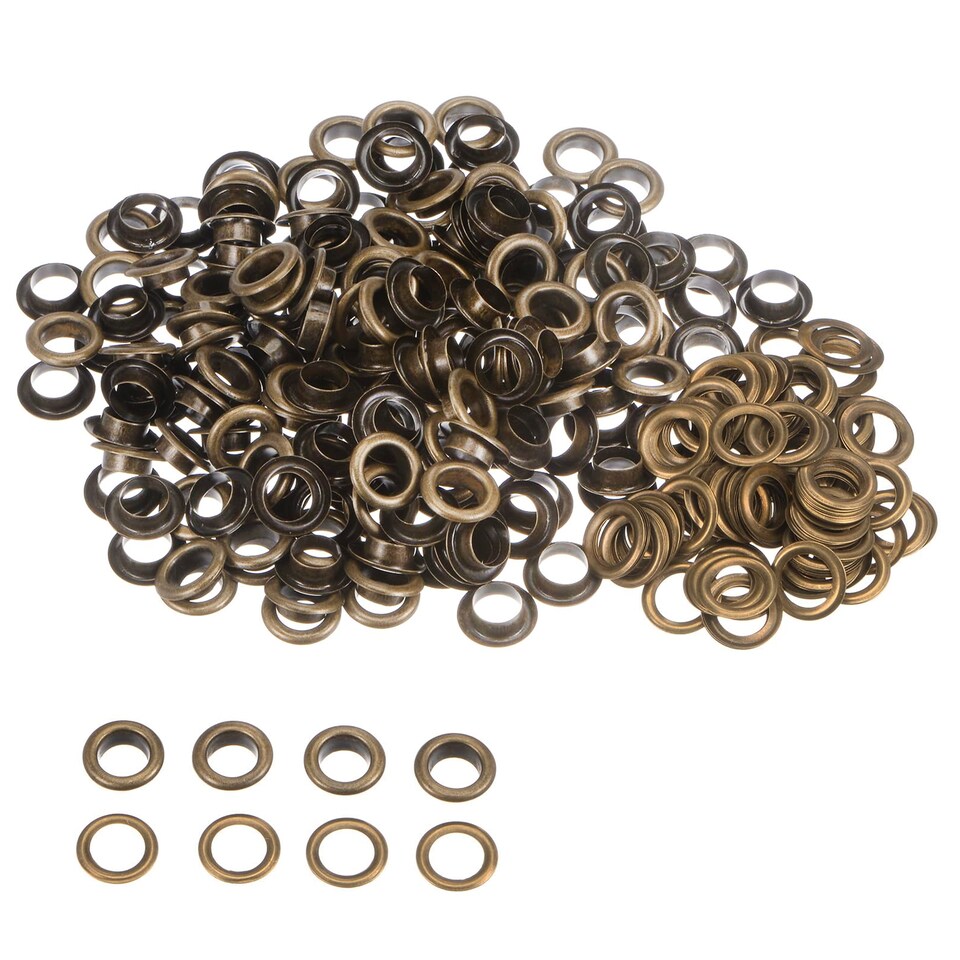 image 1 of 18mm Eyelets with Washers Durable Iron Grommets for DIY Project- 50pcs