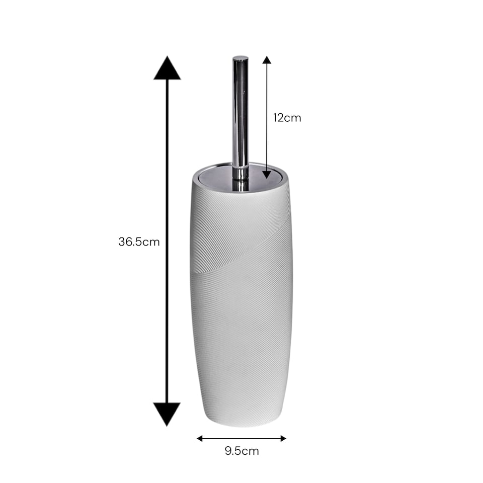 image 1 of Ripple White Textured 4 Piece Bathroom Accessory Set | White | White | 1
