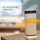 image 6 of HOMCOM Oscillating Ceramic Space Heater w/ Remote Control, Timer & Safety System