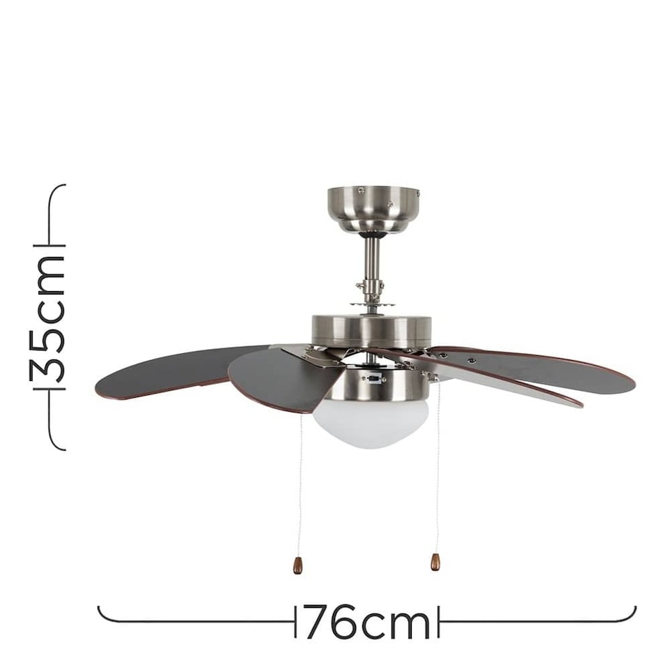 image 1 of ValueLights Typhoon 30 Inch Ceiling Fan with Light