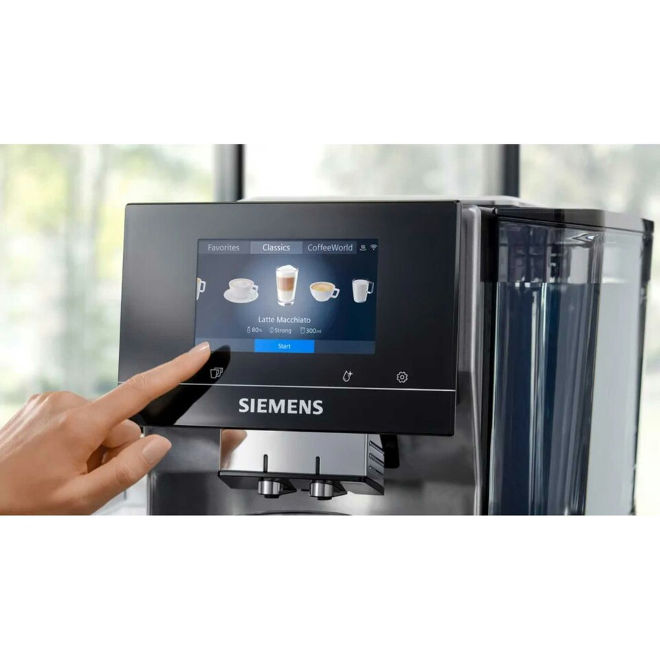 image 1 of Siemens Fully Automatic Coffee Machine - Stainless Steel TQ717GB3