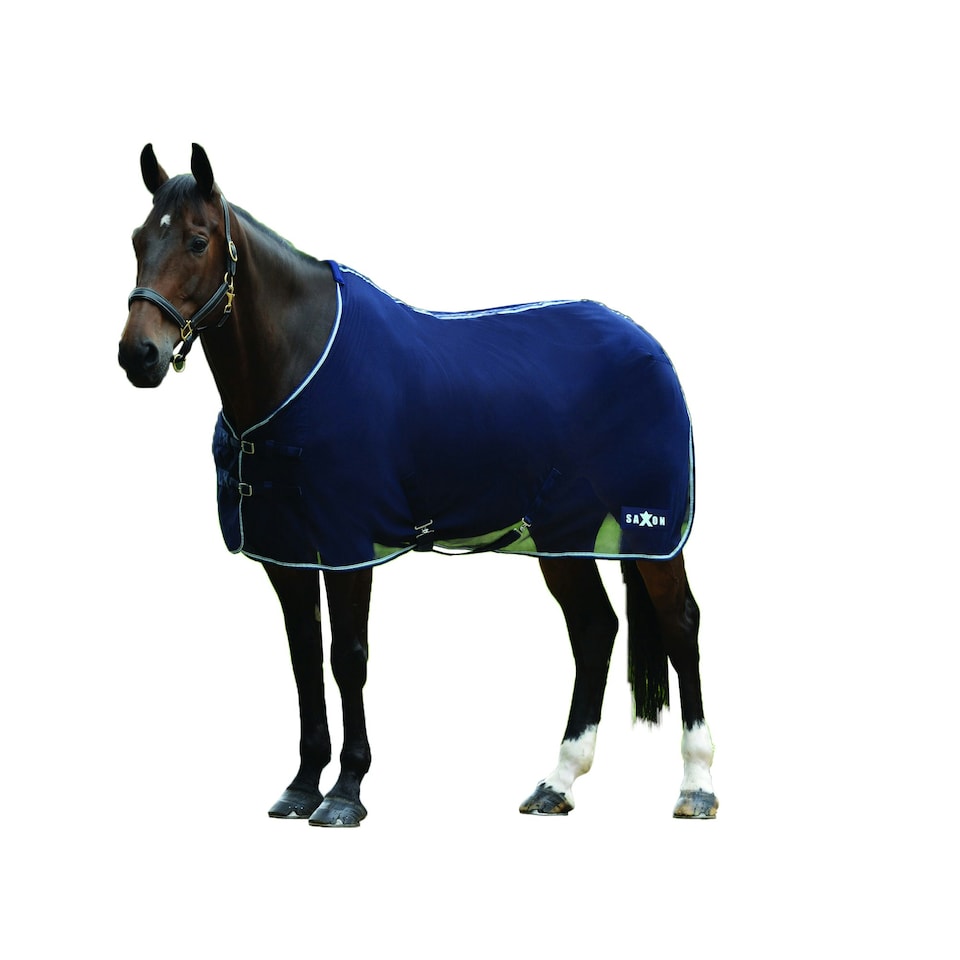 Saxon Element Standard Neck Net Cooler Rug - Navy/Blue - 5ft 6in