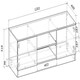 image 5 of Lowboard TV Stand Granada Sonoma Oak (1 box) Brown