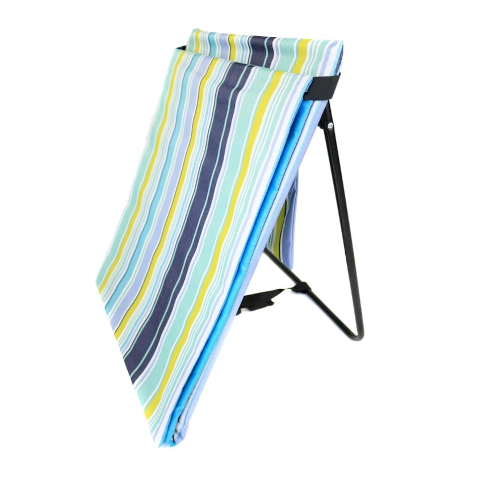 image 1 of Oypla Portable Beach Mat Folding Chair Sun Lounger Outdoor Camping Multi