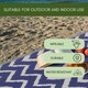 image 7 of Marco Paul Blue Zigzag Outdoor Rug Blue