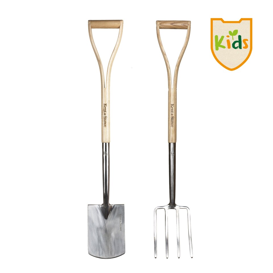 image 1 of Kent & Stowe Kids Spade & Fork Set