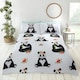 image 2 of Pandas Polycotton Duvet Cover Set with Pillowcase Multi | Double