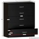 image 3 of Vida Designs Riano 5 Drawer Chest of Drawers Bedroom Storage, Black